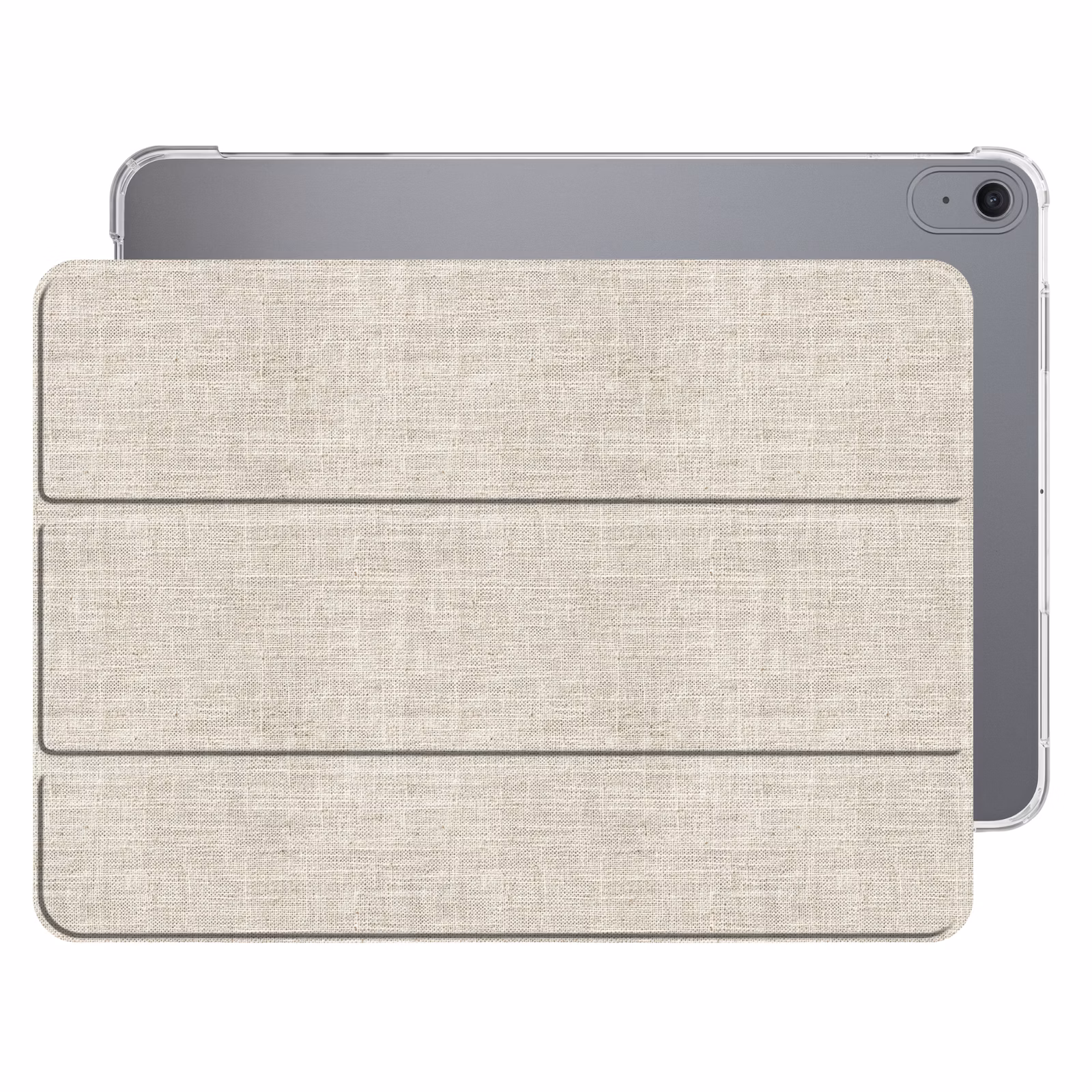 iPad hoes - Linnen - Textuur - Beige — 1