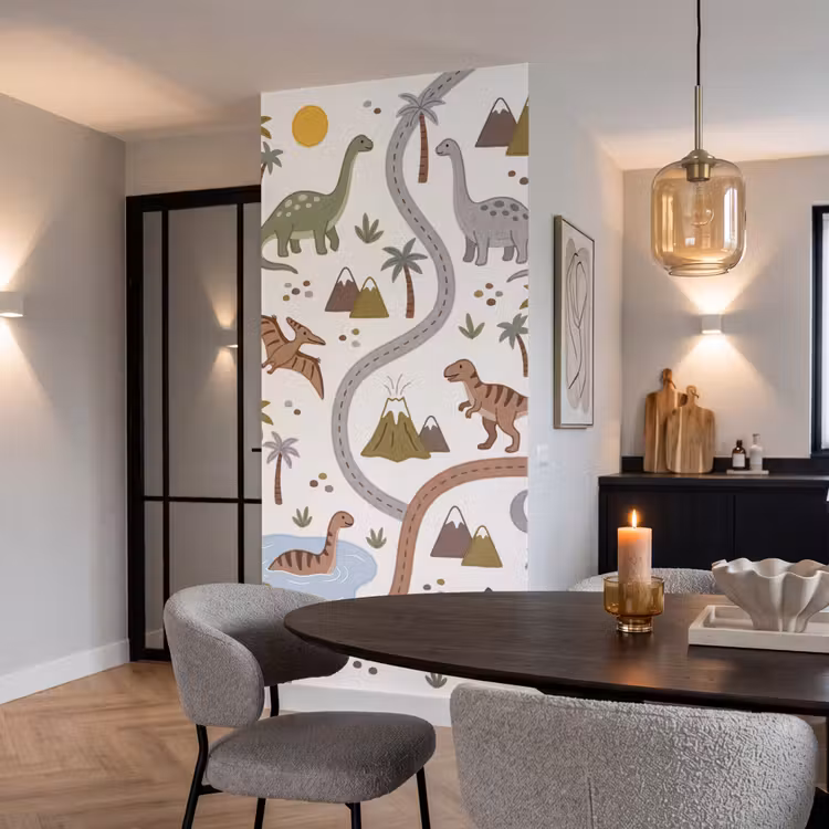 Behang - Dinosaurus - Natuur - Speels — 5