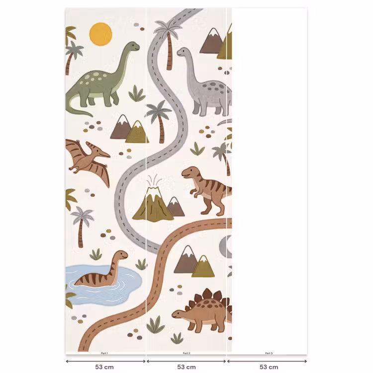 Behang - Dinosaurus - Natuur - Speels — 6