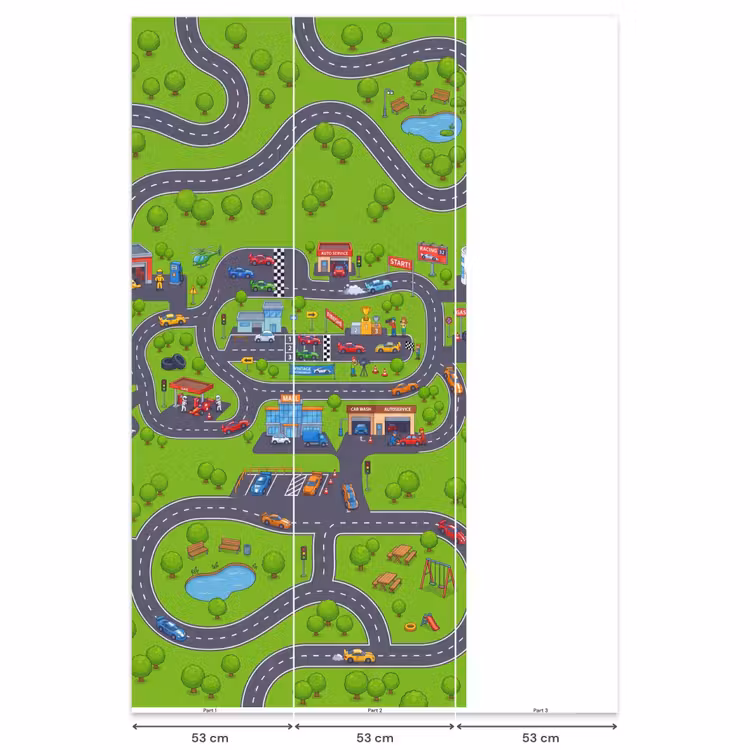 Behang - Circuit - Auto - Cartoon — 6