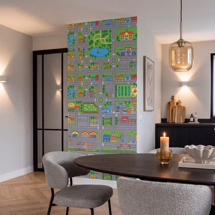 Behang - Gebouwen - Straten - Kinderlijk — 5