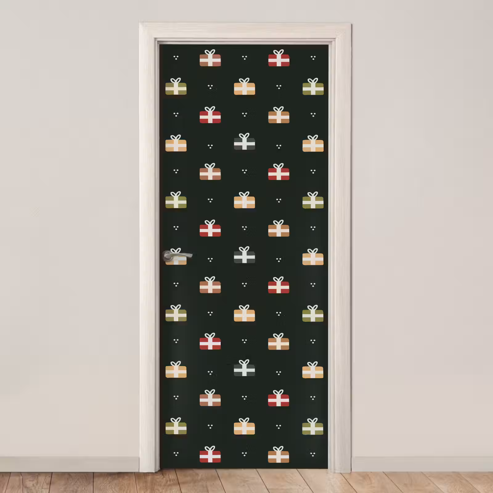 Deursticker - Illustratie - Cadeaus - Groen — 1