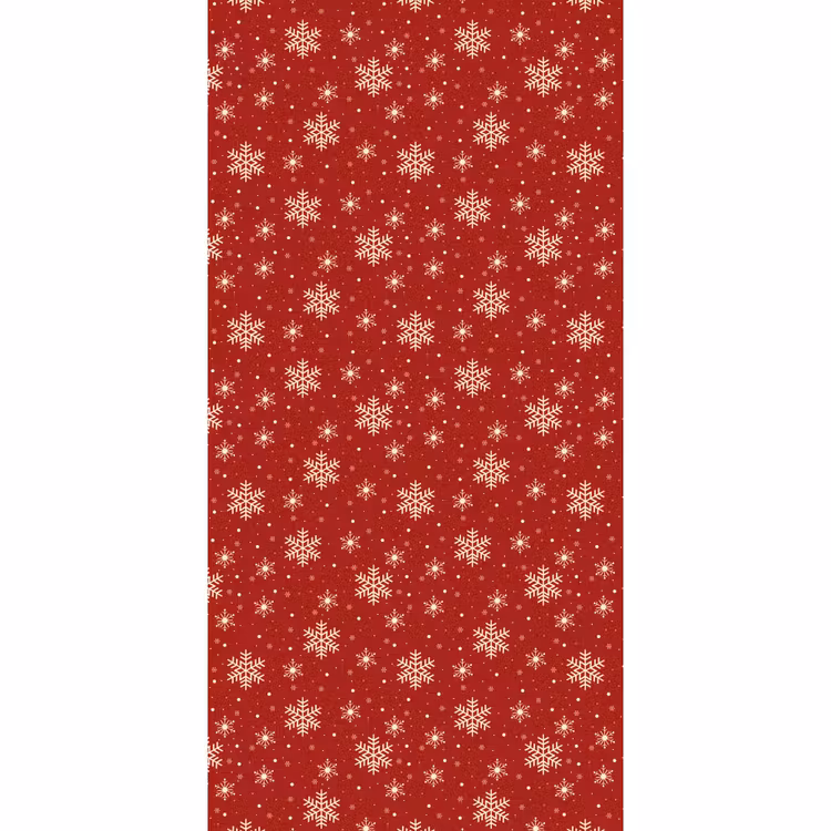 Behang - Illustratie - Sneeuwvlokken - Rood — 2