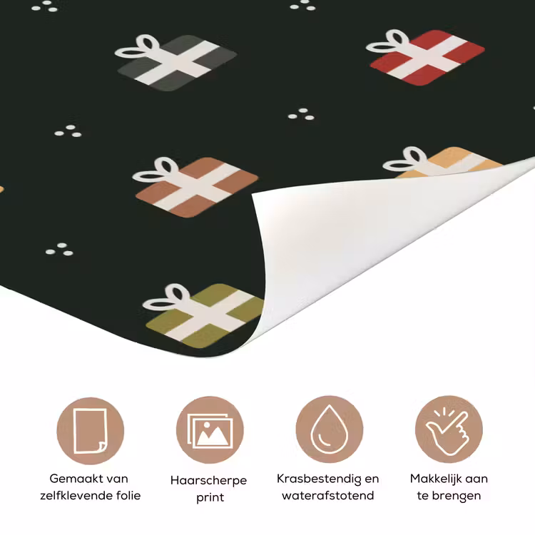 Deursticker - Illustratie - Cadeaus - Groen — 3
