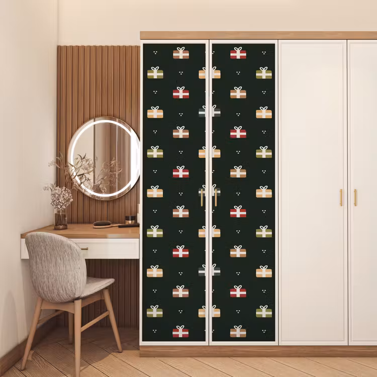 Deursticker - Illustratie - Cadeaus - Groen — 5