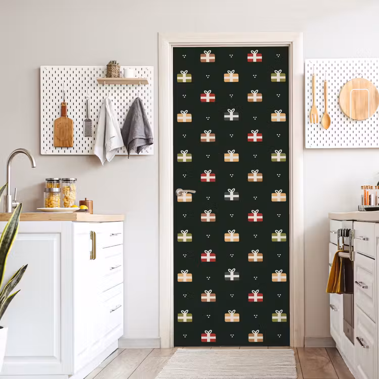 Deursticker - Illustratie - Cadeaus - Groen — 7