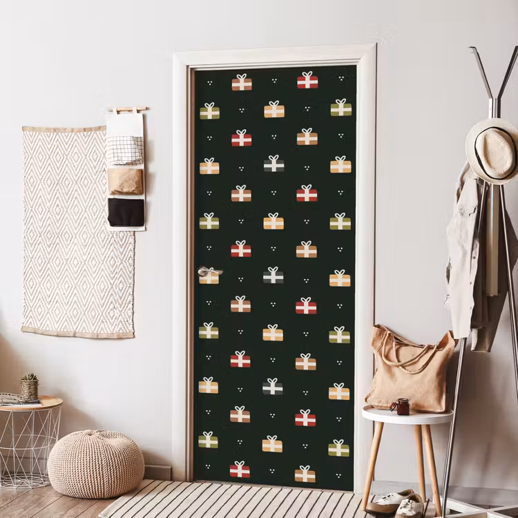 Deursticker - Illustratie - Cadeaus - Groen — 8