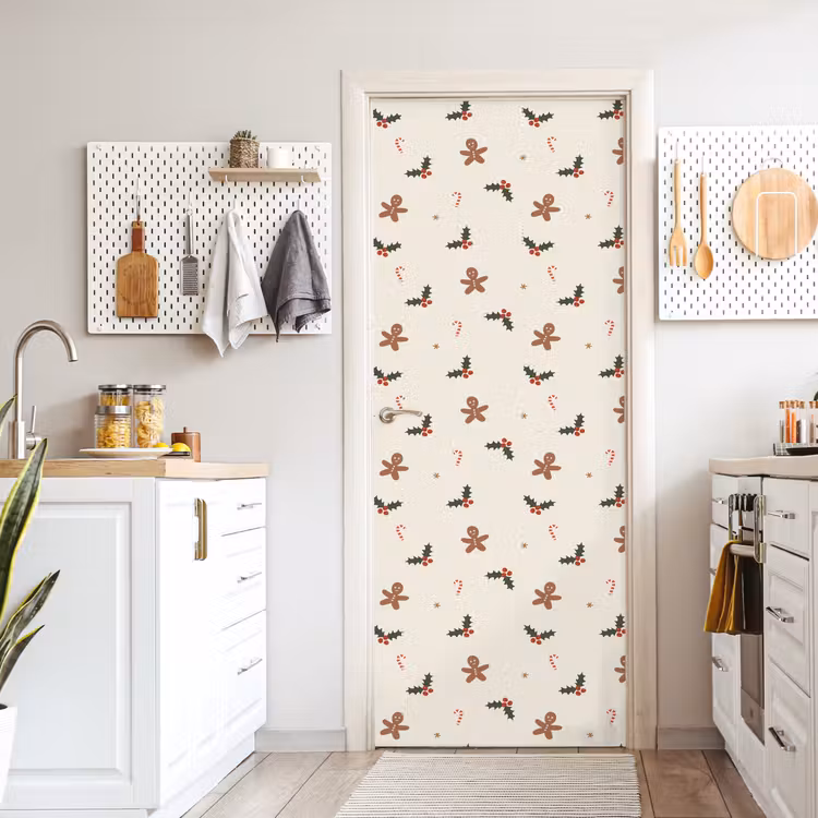 Deursticker - Illustratie - Figuren - Beige — 7