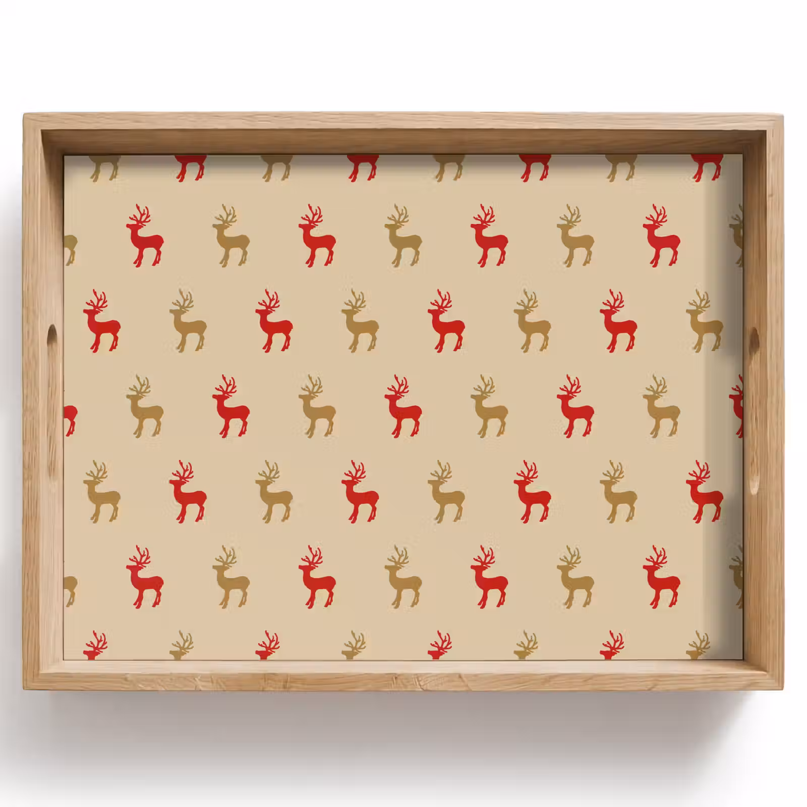 Dienblad - Patroon - Herten - Beige — 1