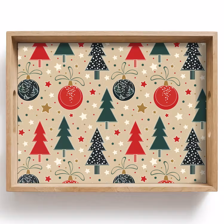Dienblad - Illustratie - Kerst - Sterren — 1