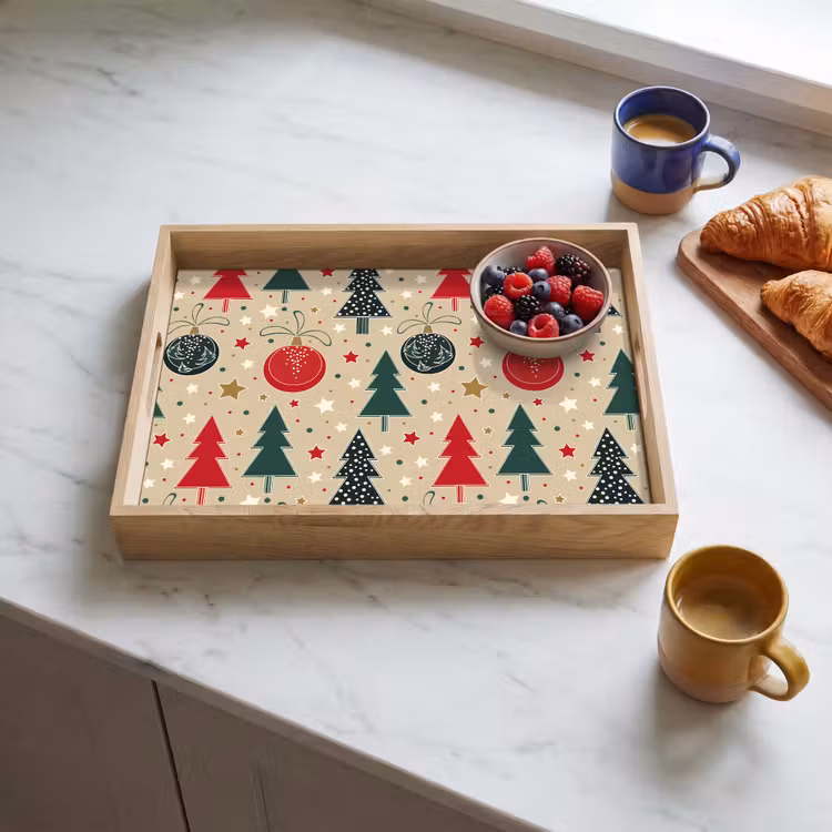 Dienblad - Illustratie - Kerst - Sterren — 4