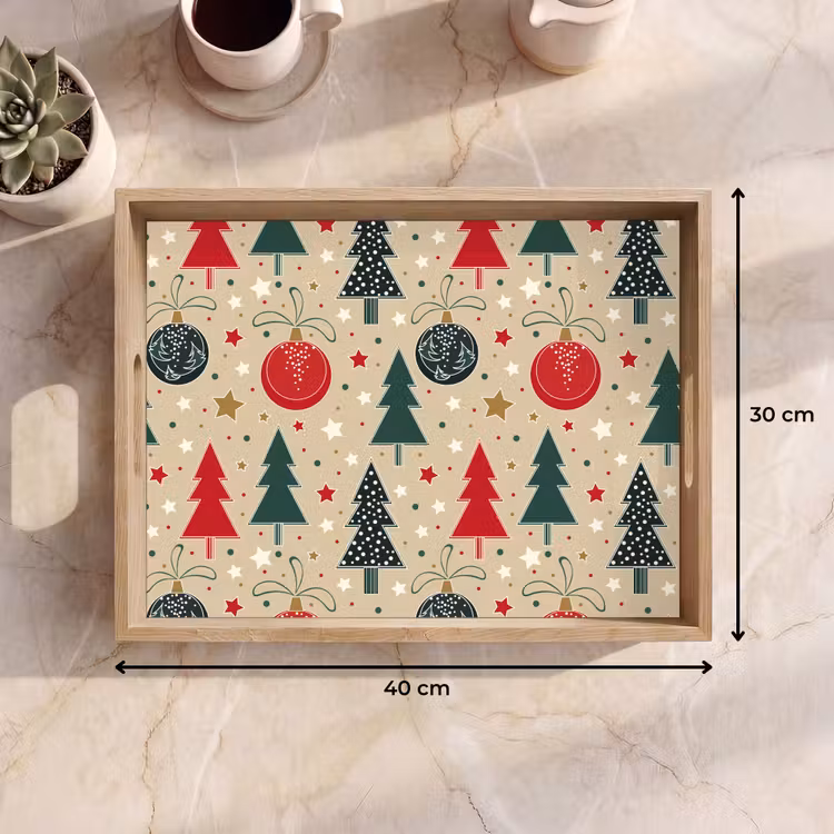 Dienblad - Illustratie - Kerst - Sterren — 9