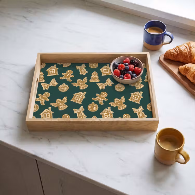 Dienblad - Illustratie - Koekjes - Groen — 4