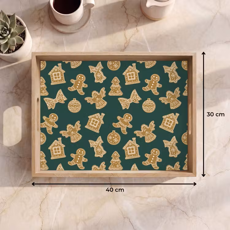 Dienblad - Illustratie - Koekjes - Groen — 9