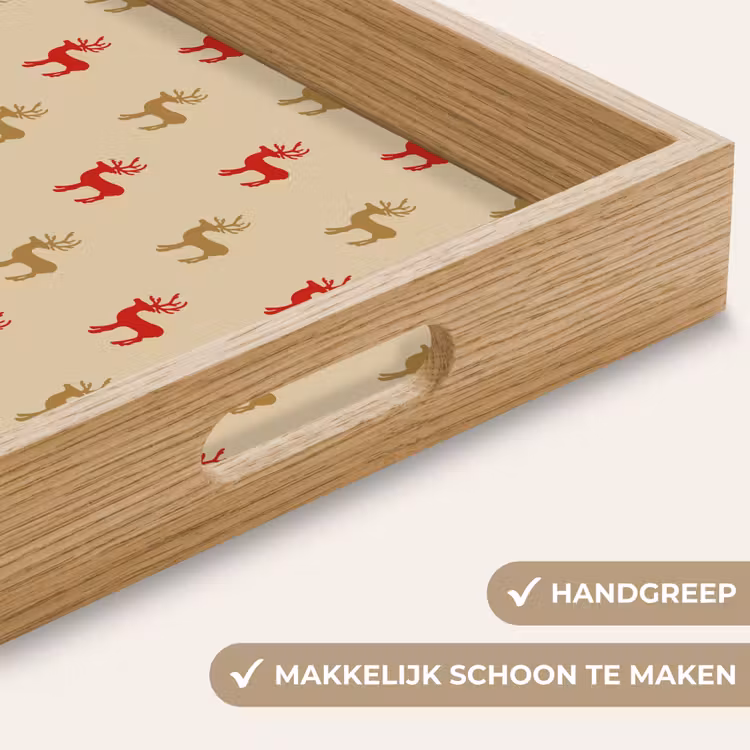 Dienblad - Patroon - Herten - Beige — 5