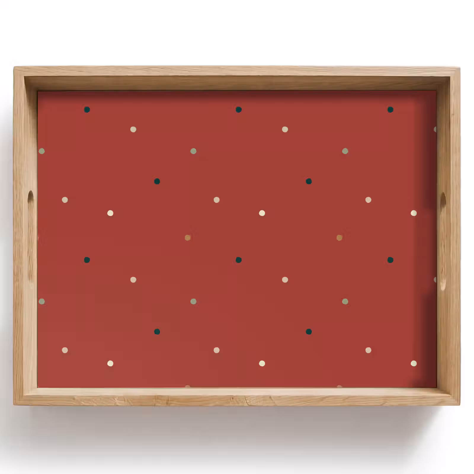 Dienblad - Patroon - Stippen - Rood — 1