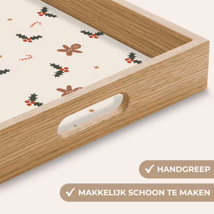 Dienblad - Illustratie - Figuren - Beige — 5