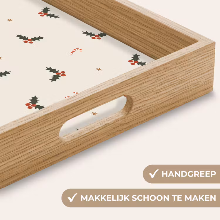 Dienblad - Illustratie - Hulsttakken - Zuurstokken - Beige — 5