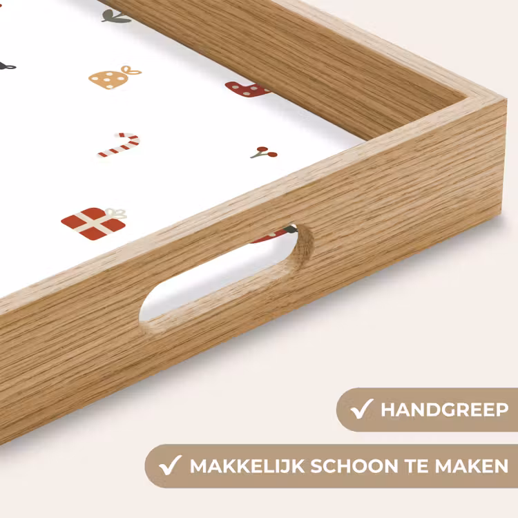 Dienblad - Illustratie - Kerstsymbolen - Wit — 5