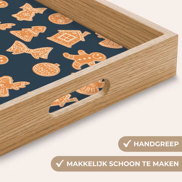 Dienblad - Illustratie - Koekjes - Blauw — 5