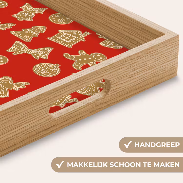 Dienblad - Illustratie - Koekjes - Rood — 5