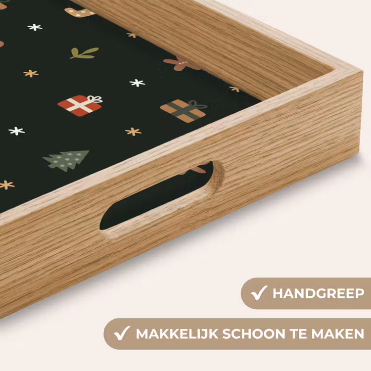 Dienblad - Patroon - Kerstsymbolen - Groen — 5