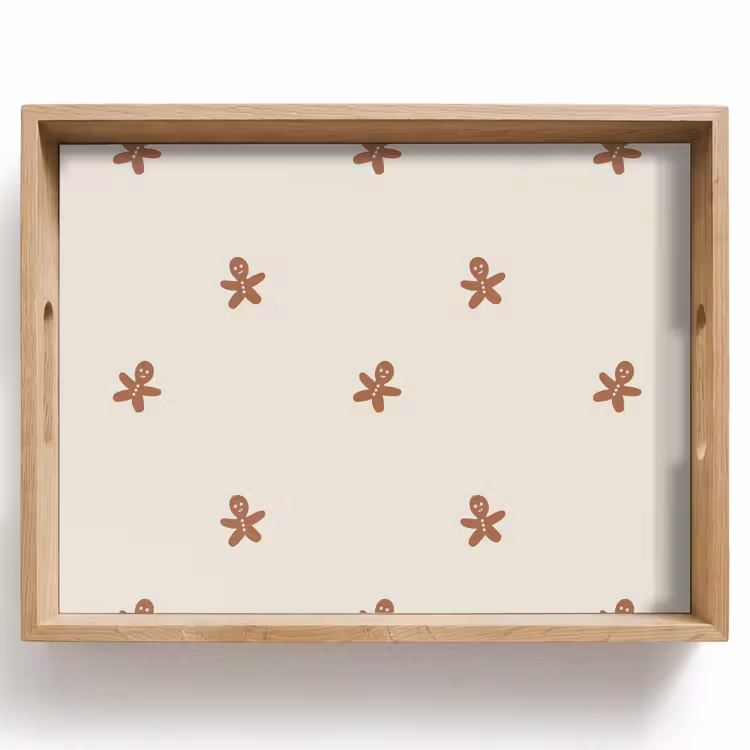 Dienblad - Patroon - Koekjes - Beige — 1