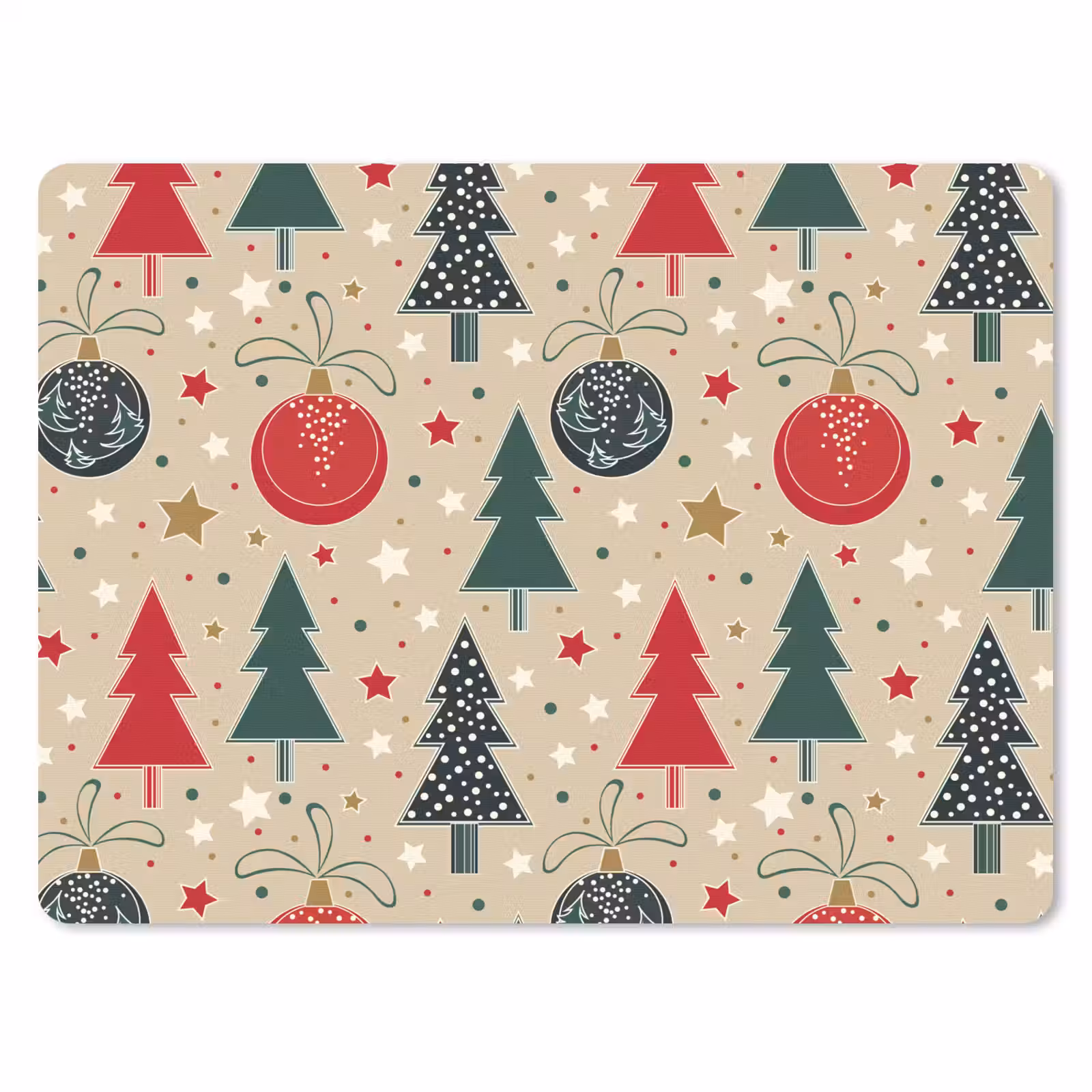 Muismat - Illustratie - Kerst - Sterren — 1