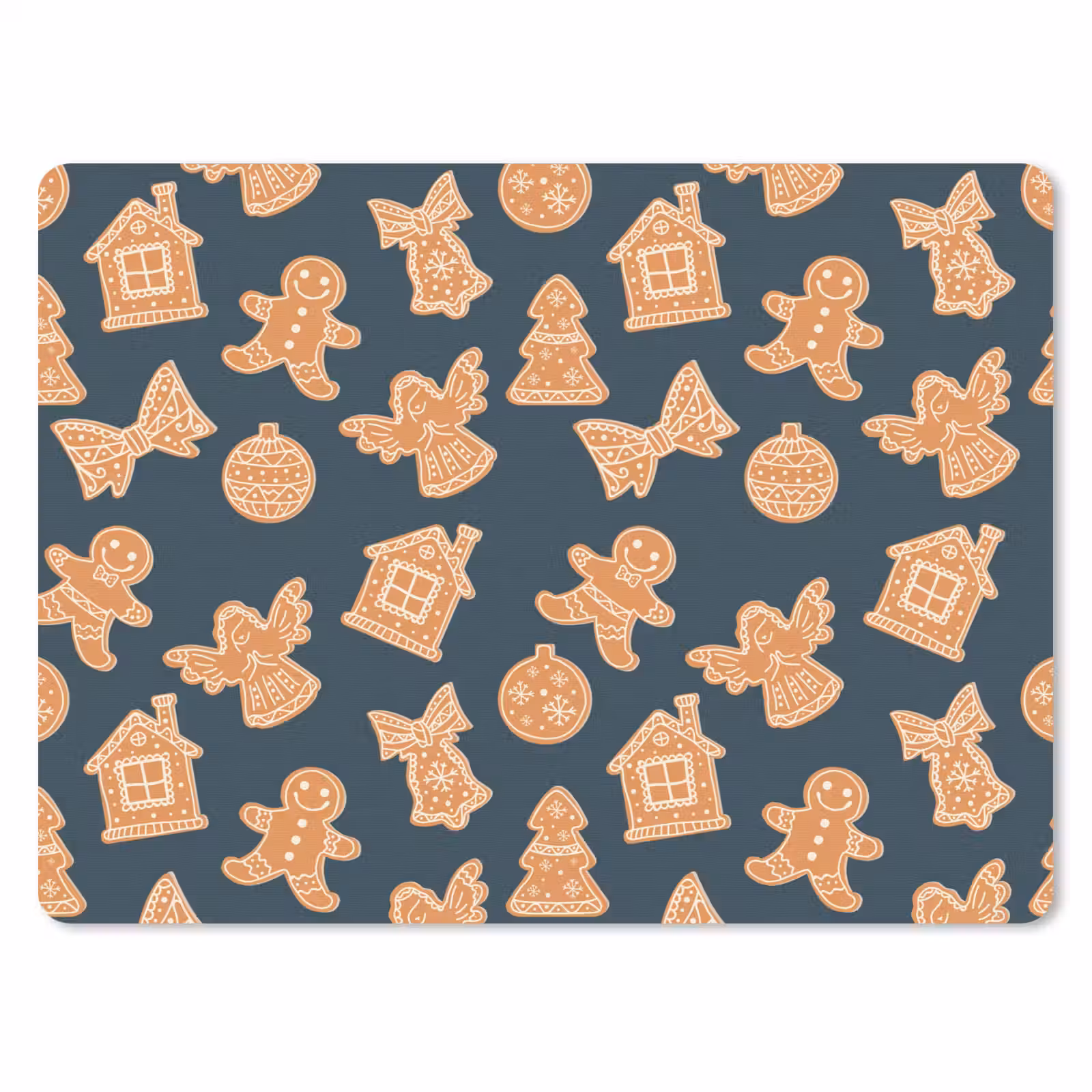 Muismat - Illustratie - Koekjes - Blauw — 1