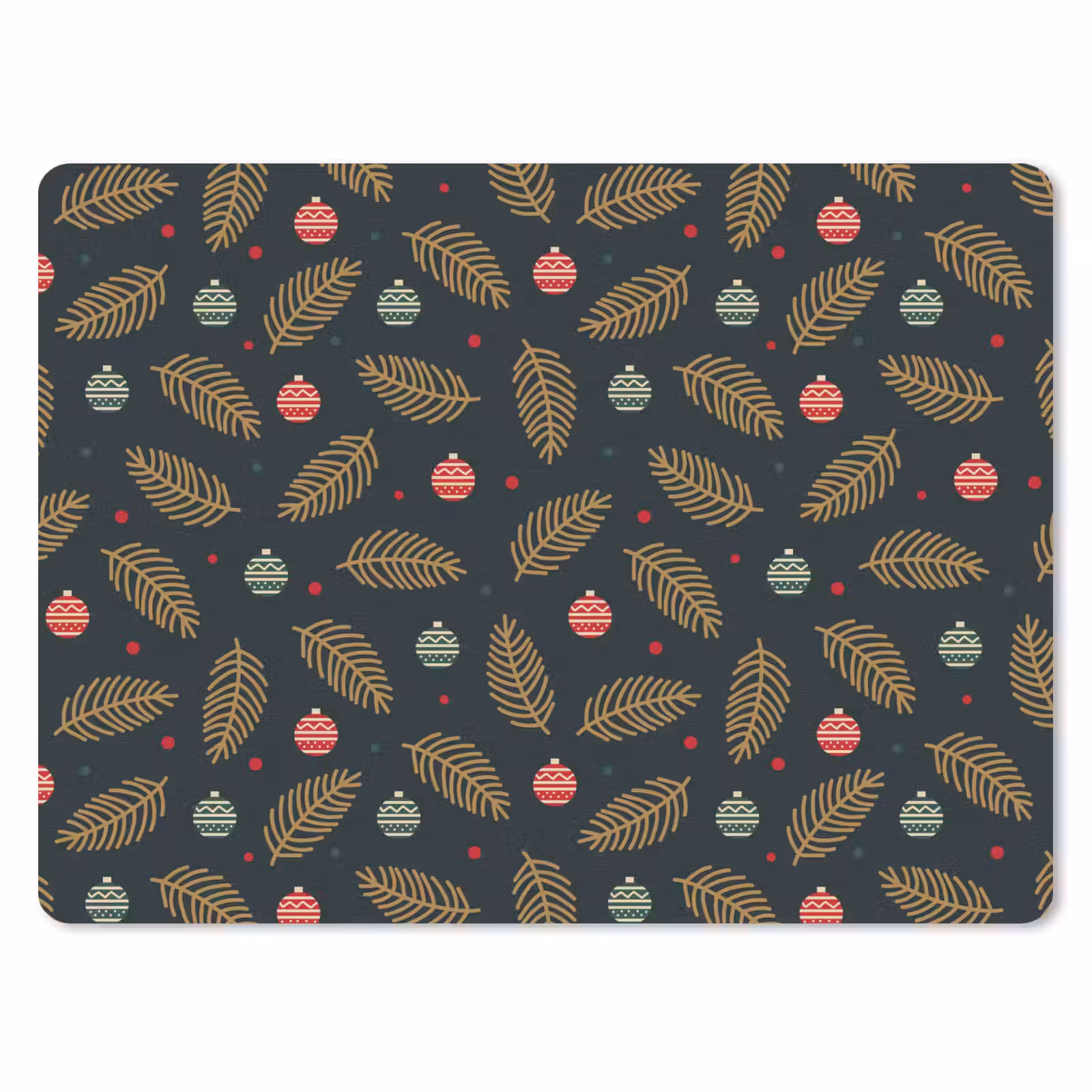 Muismat - Patroon - Kerst - Symbolen - Groen — 1