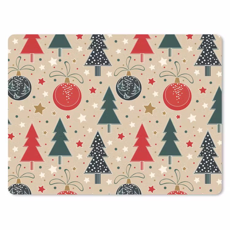 Muismat - Illustratie - Kerst - Sterren — 1