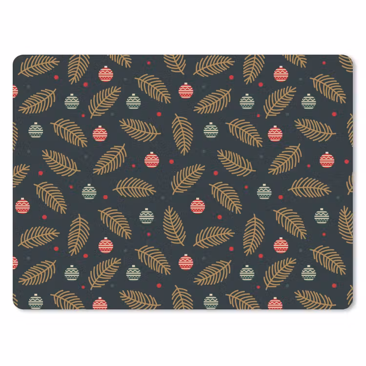 Muismat - Patroon - Kerst - Symbolen - Groen — 1