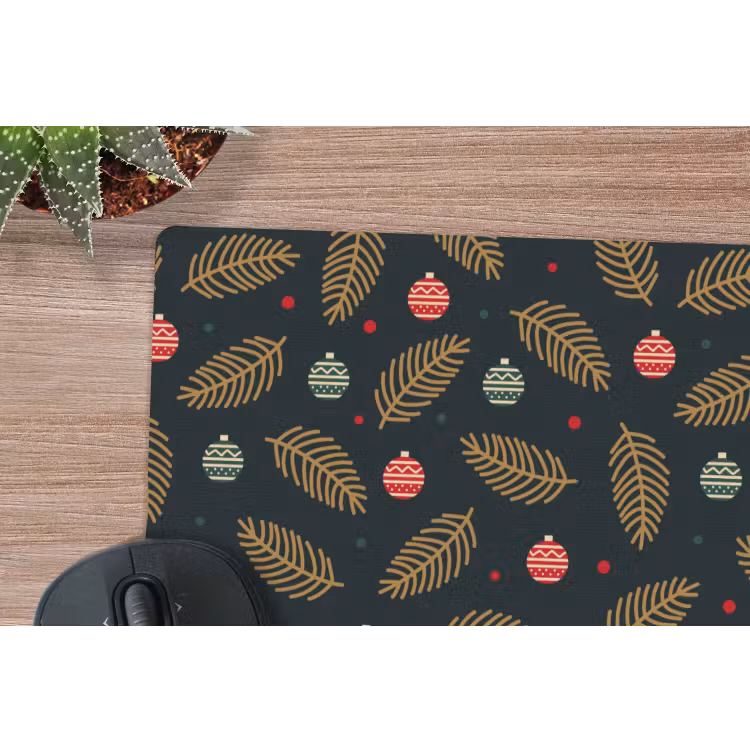 Muismat - Patroon - Kerst - Symbolen - Groen — 4