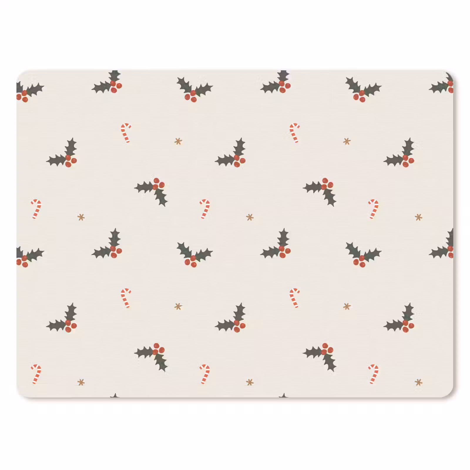 Muismat - Illustratie - Hulsttakken - Zuurstokken - Beige — 1