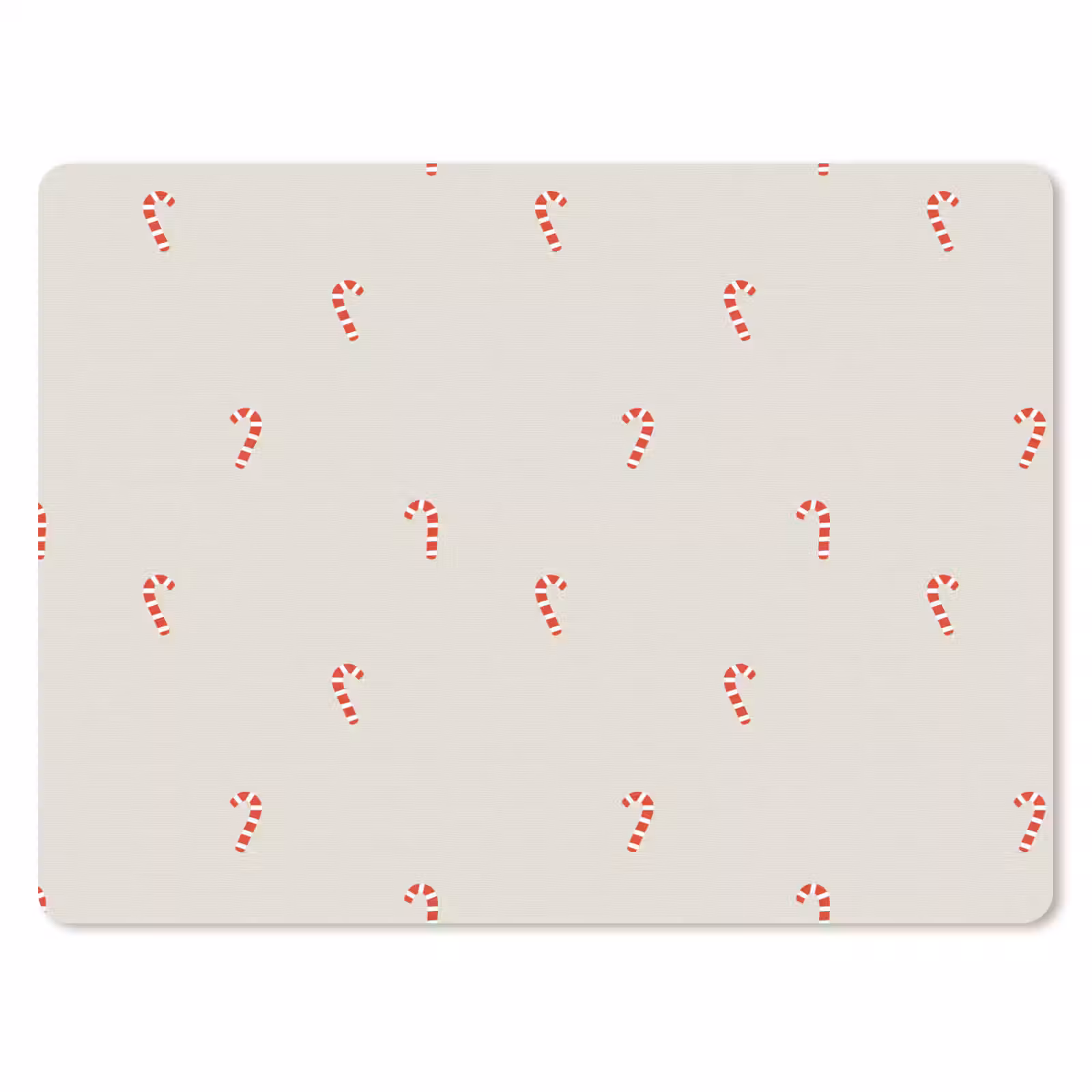 Muismat - Patroon - Zuurstokken - Beige — 1