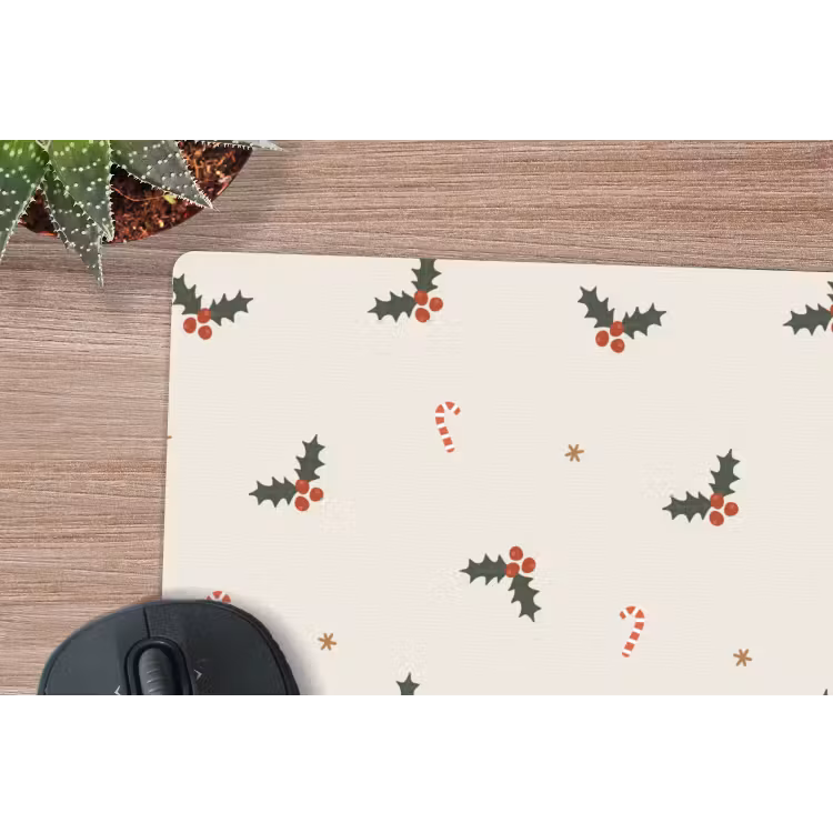 Muismat - Illustratie - Hulsttakken - Zuurstokken - Beige — 4