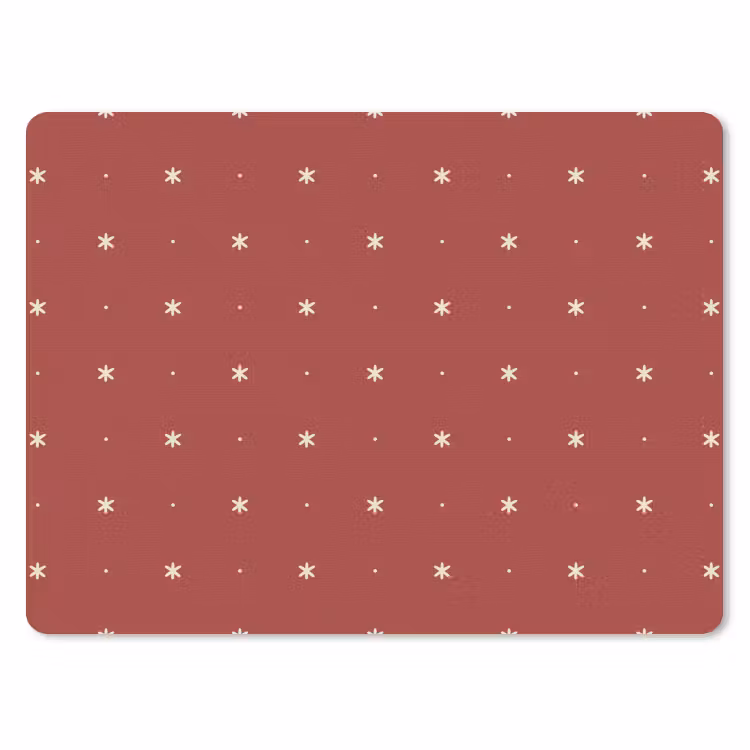 Muismat - Patroon - Stippen - Sterren - Rood — 1