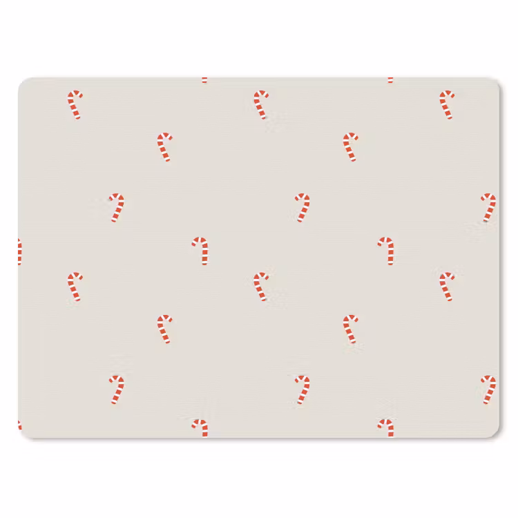 Muismat - Patroon - Zuurstokken - Beige — 1