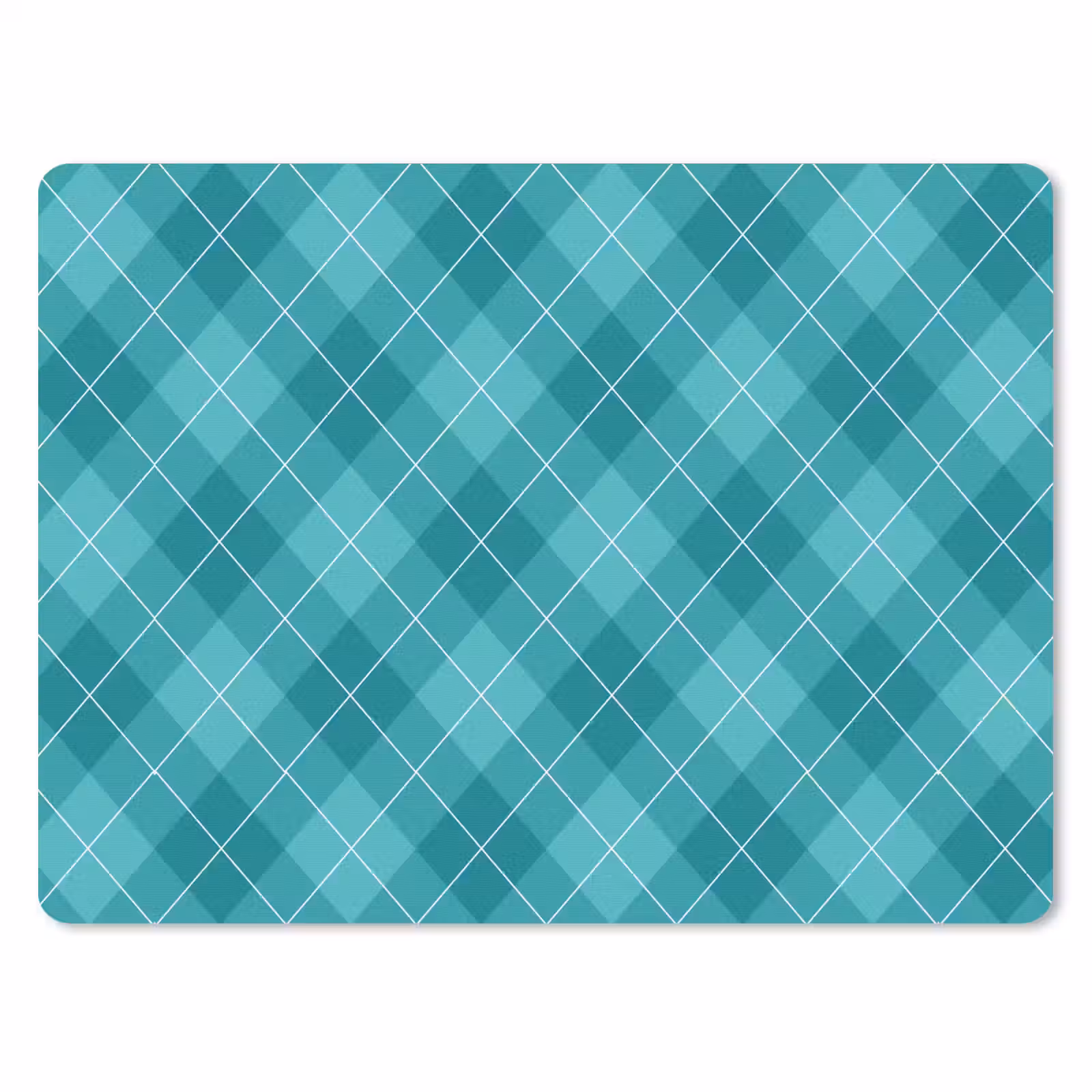 Muismat - Patroon - Ruiten - Blauw — 1