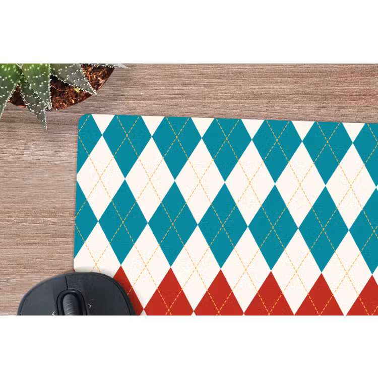 Muismat - Illustratie - Ruiten - Rood - Groen — 4