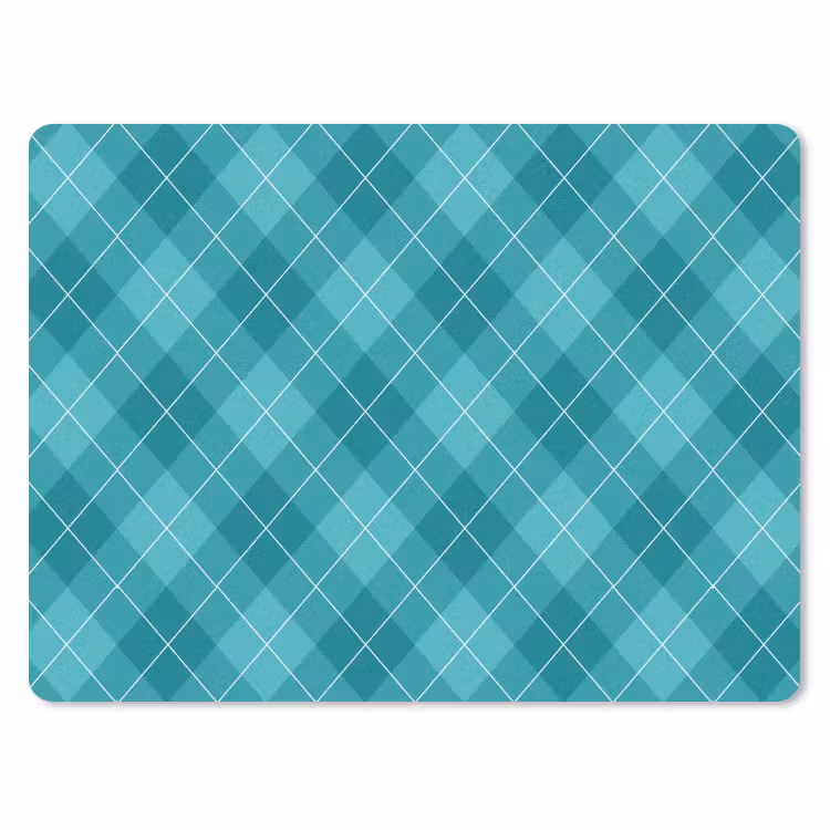 Muismat - Patroon - Ruiten - Blauw — 1