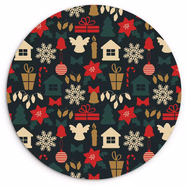 Muurcirkel - Patroon - Kerst - Symbolen — 1