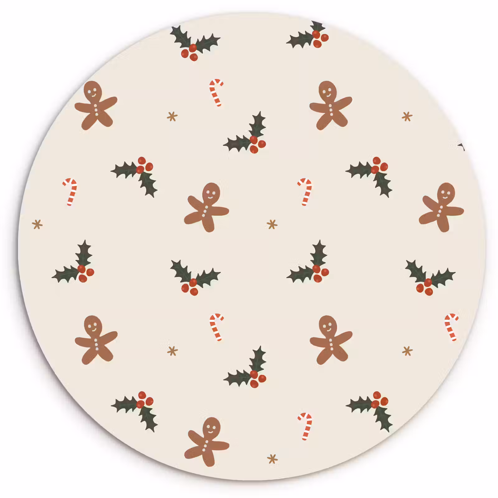 Muurcirkel - Illustratie - Figuren - Beige — 1