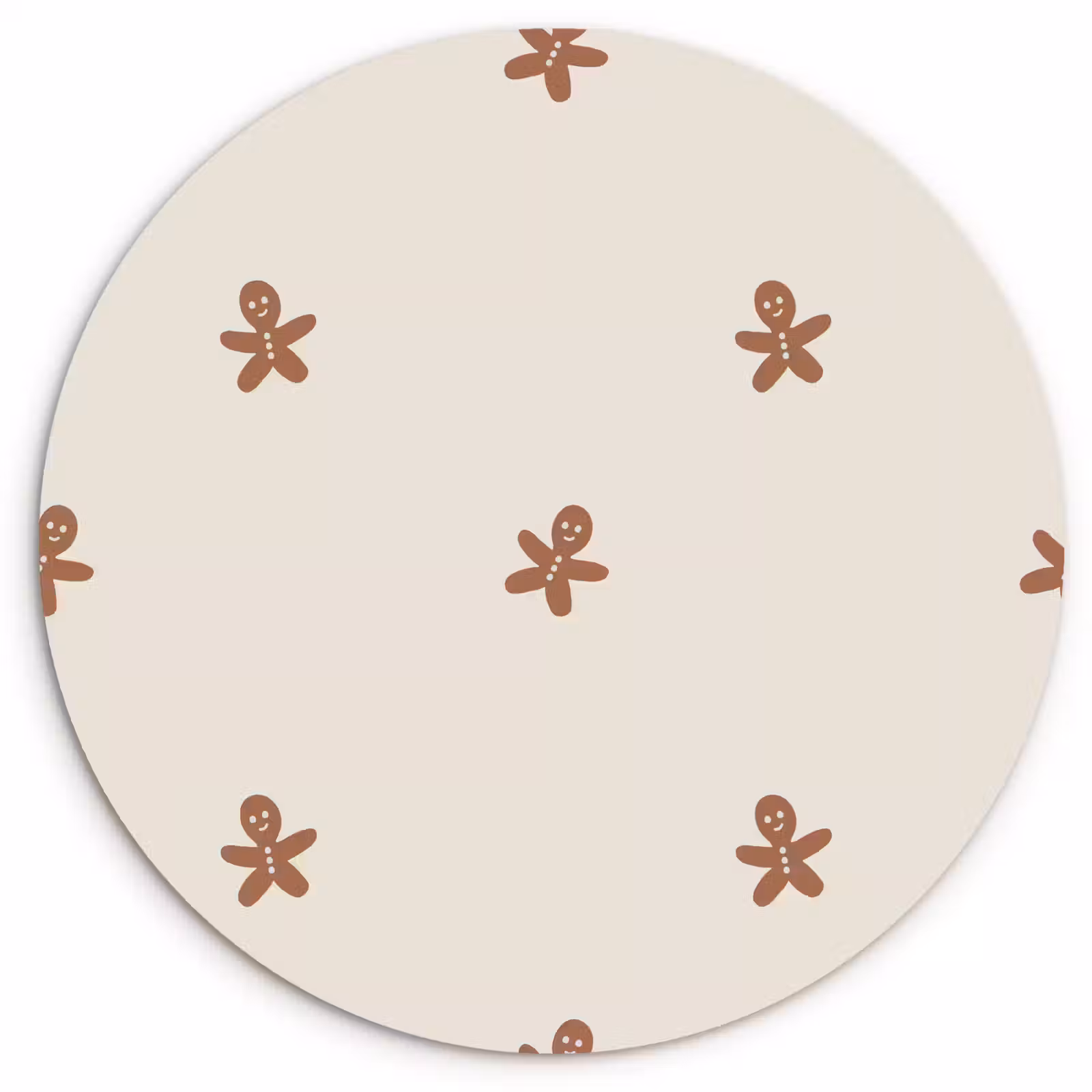 Muurcirkel - Patroon - Koekjes - Beige — 1
