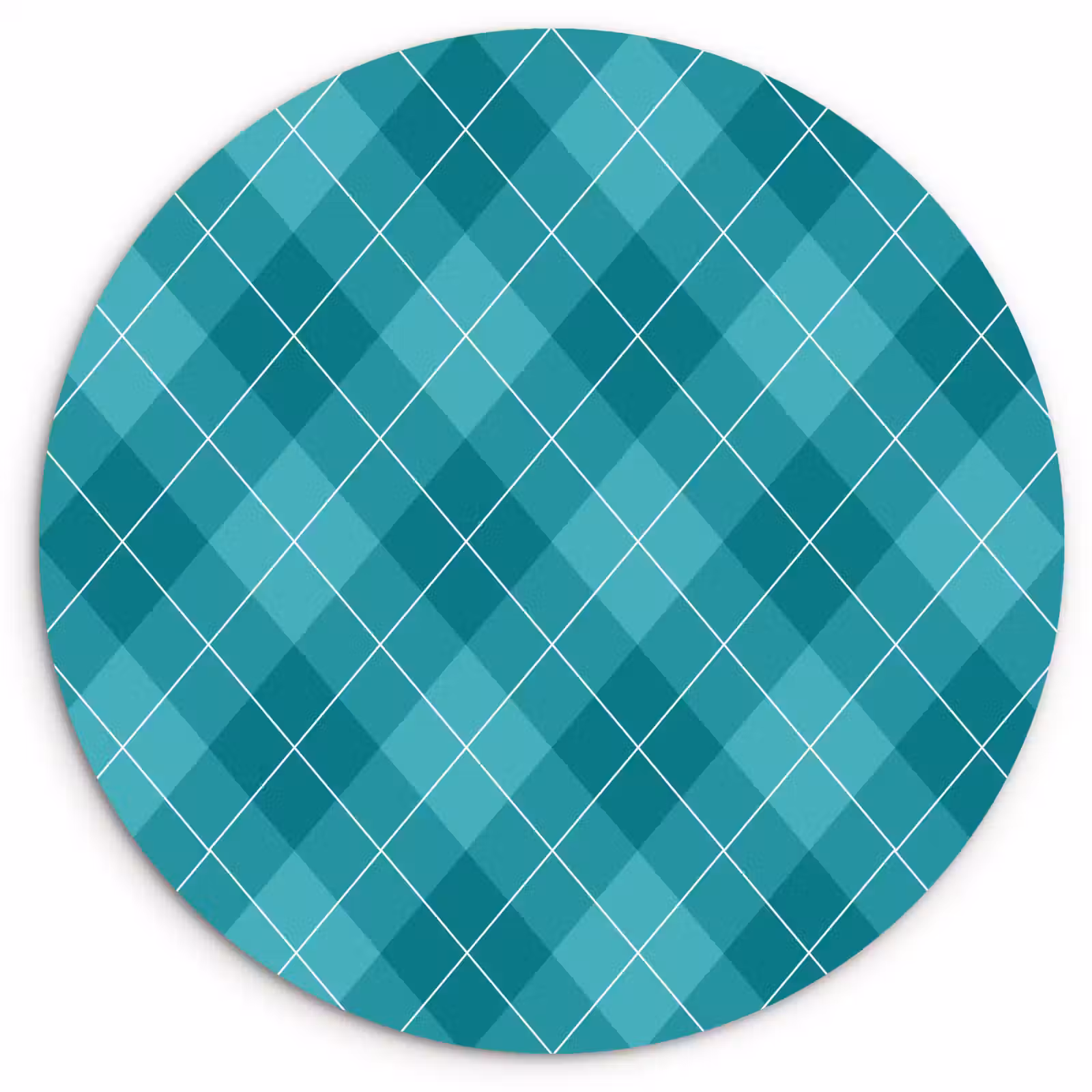 Muurcirkel - Patroon - Ruiten - Blauw — 1