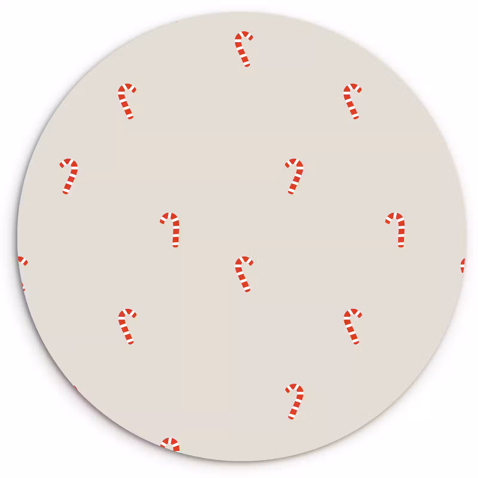 Muurcirkel - Patroon - Zuurstokken - Beige — 1