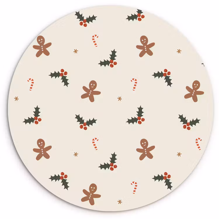 Muurcirkel - Illustratie - Figuren - Beige — 1