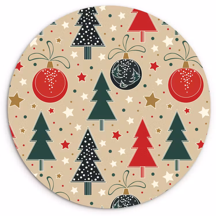 Muurcirkel - Illustratie - Kerst - Sterren — 1