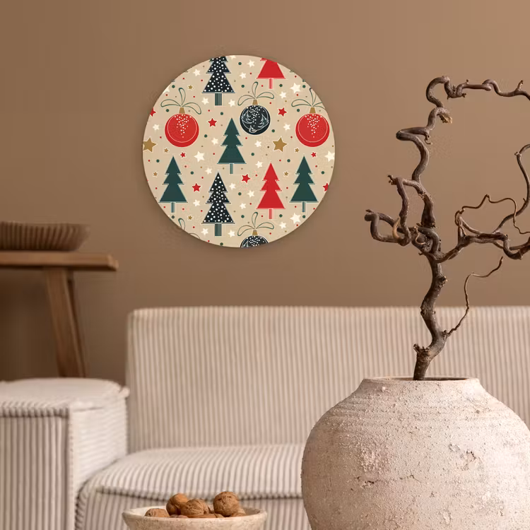 Muurcirkel - Illustratie - Kerst - Sterren — 2