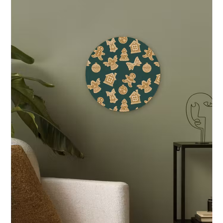 Muurcirkel - Illustratie - Koekjes - Groen — 3